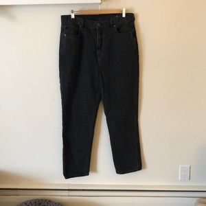 AEO Washed Black Mom Jeans Long